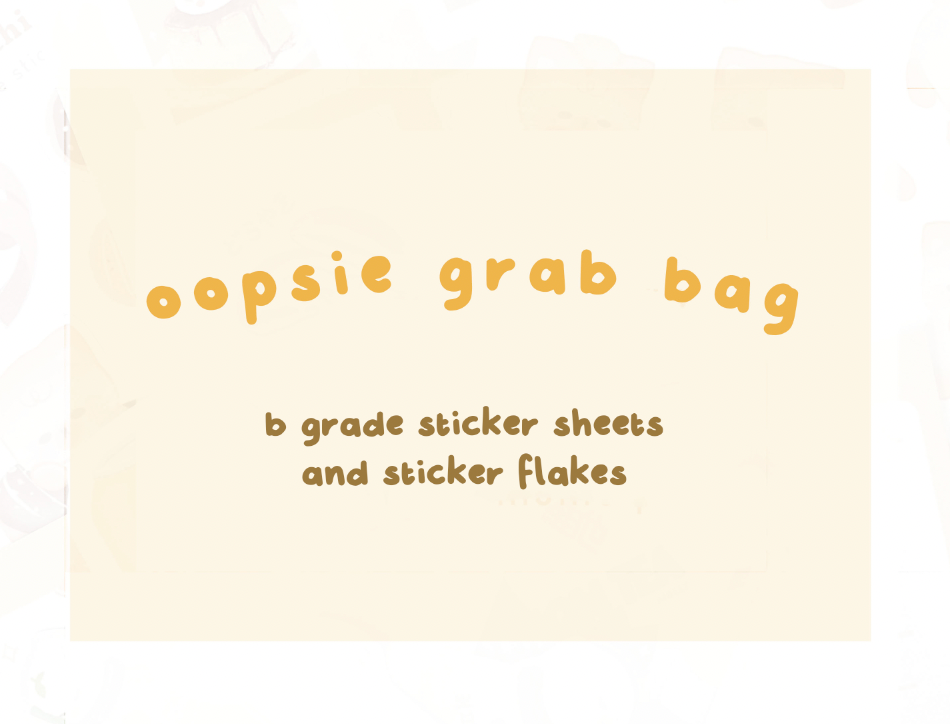 B-grade bag - Stickers