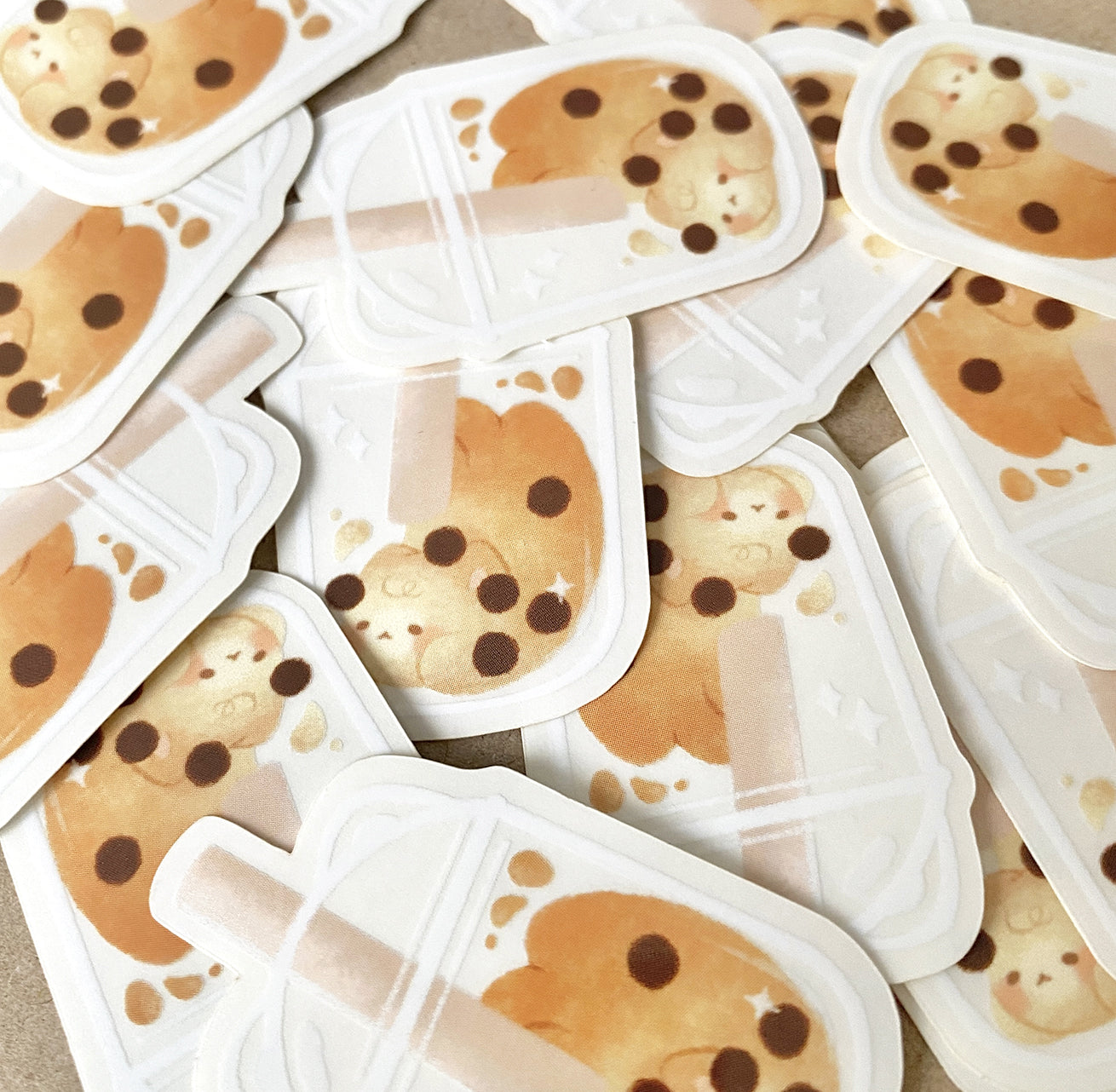 Bubble Tea Cat - Transparent Sticker