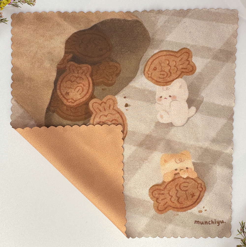 Cat Fish Cookies - Microfiber Glasses Cloth