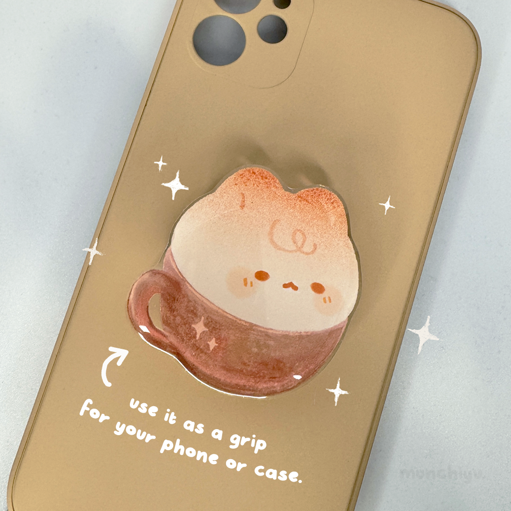 Catpucinno - Acrylic Phone Grip