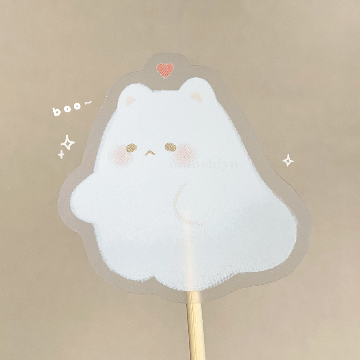 Cat Ghost - Transparent Sticker