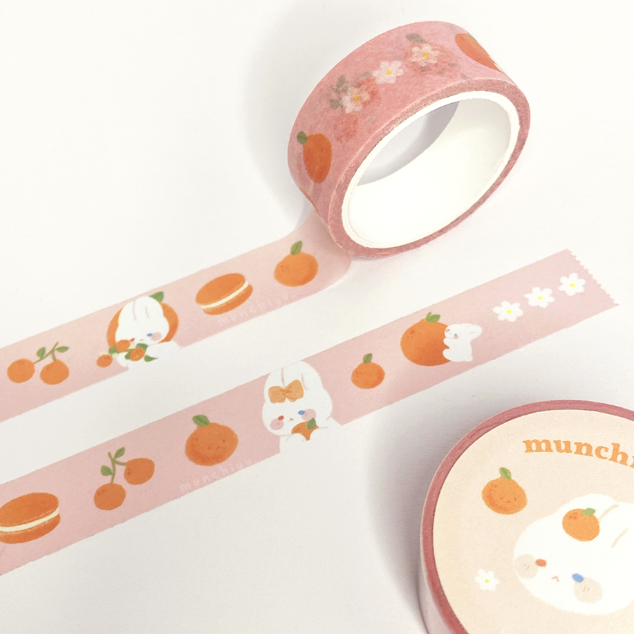 Oranges & Bunnies - Washi Tape