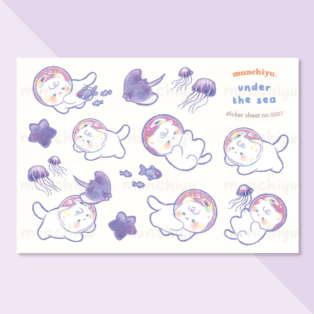 Sticker Sheet - Under the sea #0007