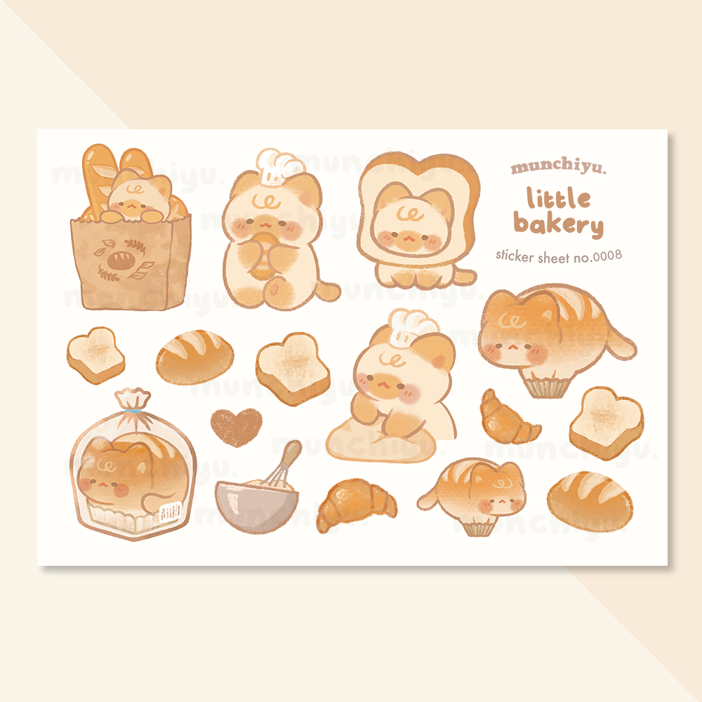 Sticker Sheet - Little Bakery #0008