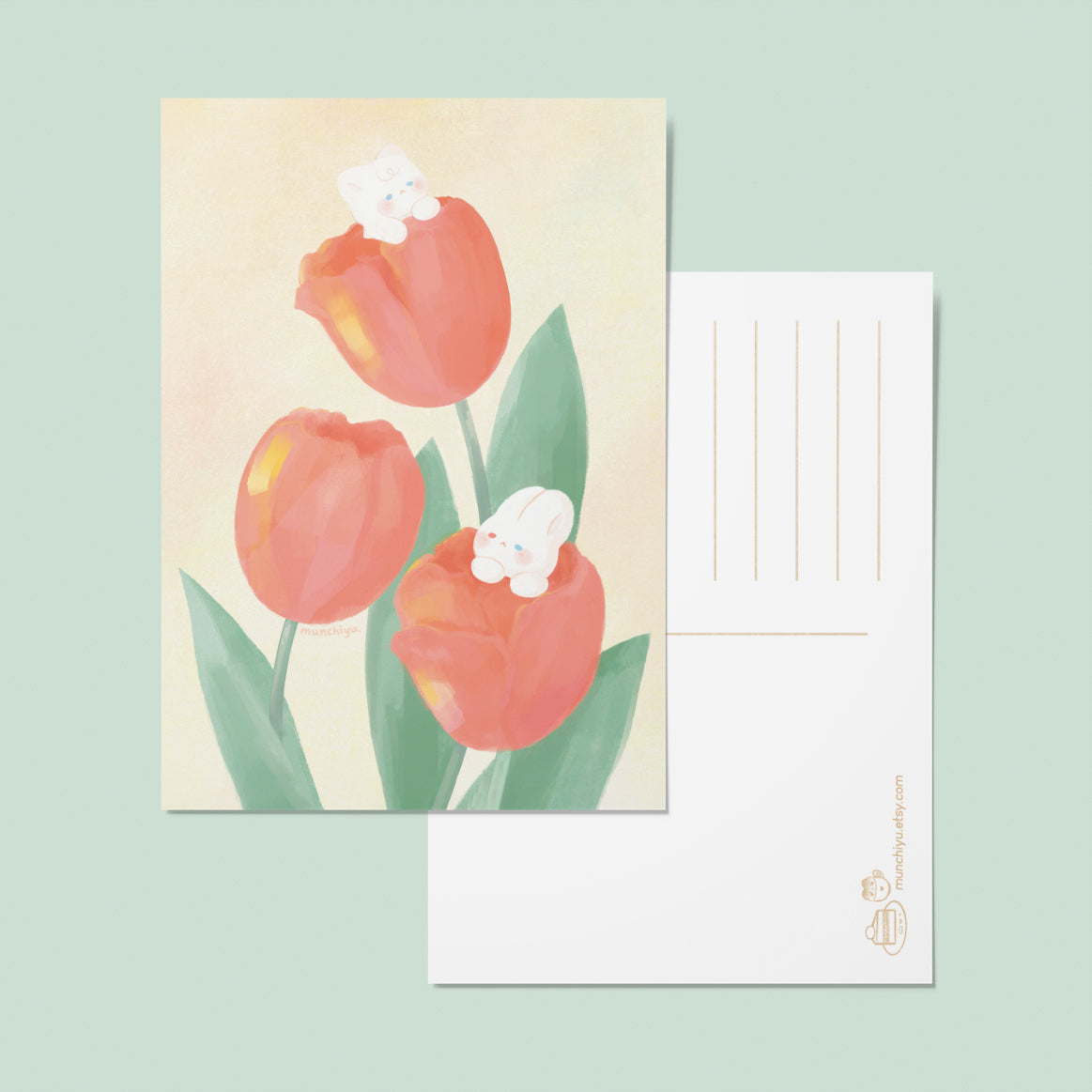 Tulips - Postcard