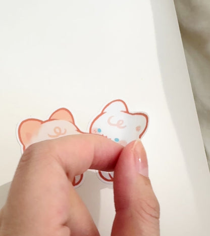 Fish Cookies with Cats - Re-usable Sticker Book