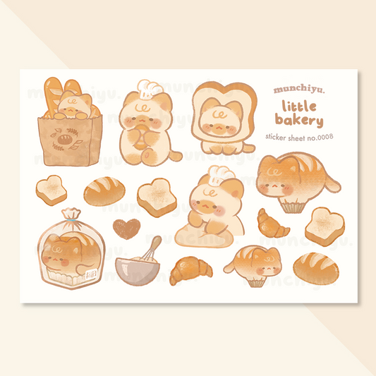 Sticker Sheet - Little Bakery #0008